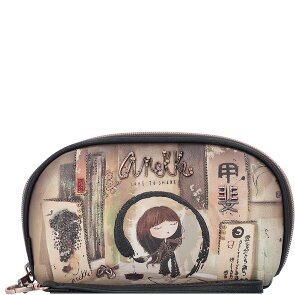 Anekke Shoen Black Portemonnee RFID-bescherming 22 cm