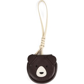 Furla Bear tasbedeltje van leer, 8 cm