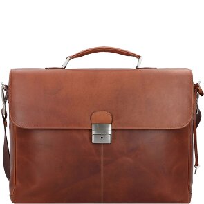 Esquire Dallas Koffer Leer 40 cm Laptop compartiment
