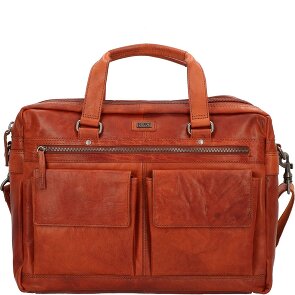 Spikes & Sparrow Aktetas leer 41 cm laptop compartiment