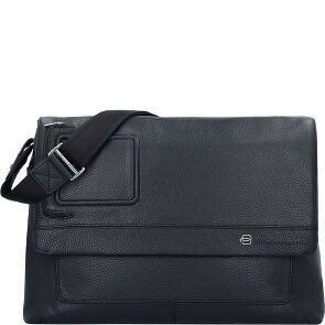 Piquadro Vibe Aktetas Messenger Leer 41 cm Laptop compartiment