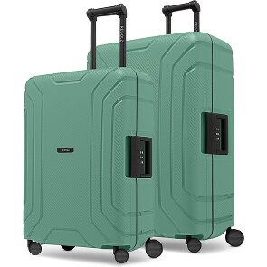 Redolz Essentials 15 kofferset met 4 wielen, M+L, met driepuntssluiting