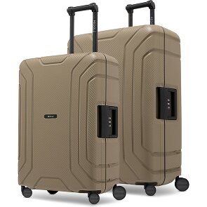 Redolz Essentials 15 kofferset met 4 wielen, M+L, met driepuntssluiting