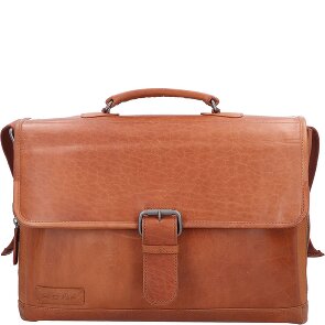 Plevier Quartz aktetas leer 41 cm laptopvak Plevier Quartz aktetas leer 41 cm laptopvak