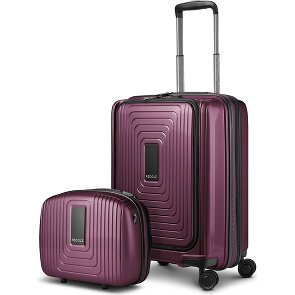 Redolz Essentials 14 kofferset 2 stuks cabine trolley met stretch vouw + beautycase