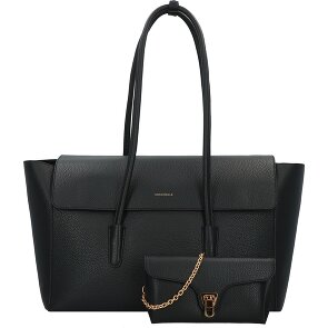 Coccinelle Double Beat Shopper Tas Leer 47 cm Coccinelle Double Beat Shopper Tas Leer 47 cm