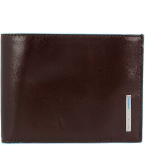 Piquadro Blauw Vierkant Creditcardetui Leer 12,5 cm