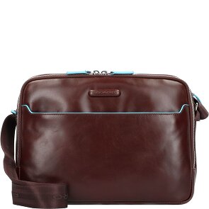 Piquadro Blauwe vierkante aktetas 22 cm
