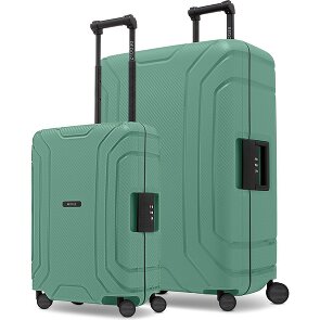 Redolz Essentials 15 Kofferset van 4 koffers met 4 wielen, maten S en L, met driepuntssluiting