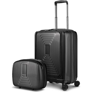 Redolz Essentials 14 kofferset 2 stuks cabine trolley met stretch vouw + beautycase