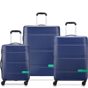 Delsey Paris x United Colors of Benetton Now Hardside 4-wiel kofferset 3-delig met stretch vouw