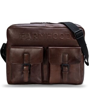 Farmhood Memphis Aktetas Messenger Leer 38 cm Laptop compartiment