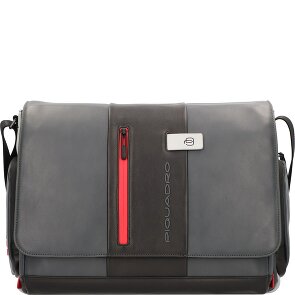 Piquadro Urban Messenger Leer 36 cm Laptopcompartiment