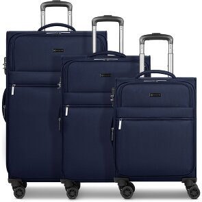 bugatti Valencia Soft 4 wielen Kofferset 3-delig met uitbreidingsplooi