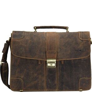 Greenburry Vintage aktetas Leer 38,5 cm
