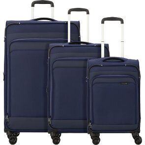 d&n Travel Line 9504 4 wielen Kofferset 3-delig met uitbreidingsplooi
