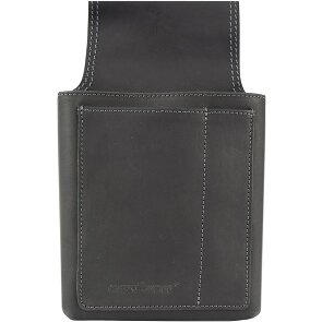 Greenburry Vintage zwart heuptasje - kelnerportefeuille leer 14,5 cm