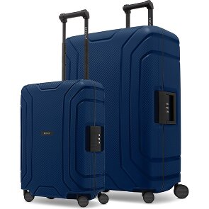 Redolz Essentials 15 Kofferset van 4 koffers met 4 wielen, maten S en L, met driepuntssluiting