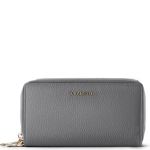 Lazarotti Bologna Leer XL Dubbele Zip-Around Portemonnee RFID Leer 20 cm
