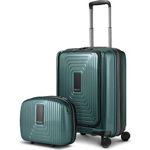 Redolz Essentials 14 kofferset 2 stuks cabine trolley met stretch vouw + beautycase