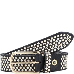 b.belt Studded riem leer