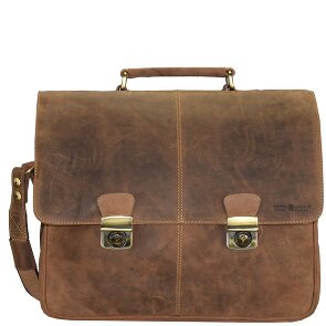 Greenburry Vintage aktetas leer 42 cm Laptop compartiment