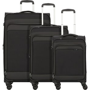 d&n Travel Line 9504 4 wielen Kofferset 3-delig met uitbreidingsplooi