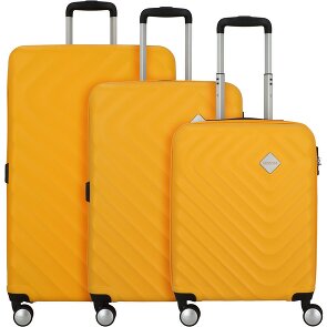 American Tourister Summer Square 4 wielen Kofferset 3-delig met uitbreidingsplooi American Tourister Summer Square 4 wielen Kofferset 3-delig met uitbreidingsplooi
