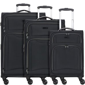 d&n Travel Line 9204 4 wielen Kofferset 3-delig met uitbreidingsplooi