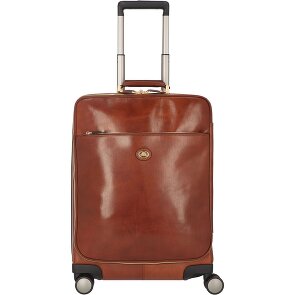 The Bridge Viaggio 4-wielige leren trolley 53 cm