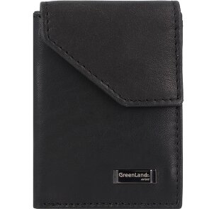 Greenland Nature Zwarte Nappa Portemonnee RFID Leer 7 cm