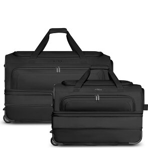 Redolz Duffle Essentials reistas met 2 wielen, set van 2 stuks (M+L) met uitbreidingsplooi