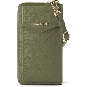 Lazarotti Bologna Leren Zip-Around Portemonnee Mobiel Telefoonhoesje Leer 19 cm