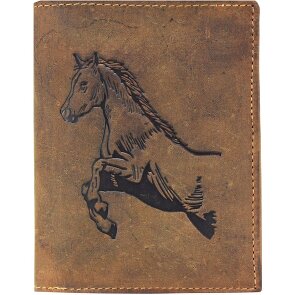 Greenburry Vintage Portemonnee Paard Leer 9,5 cm