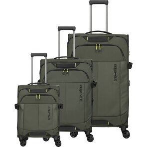 Travelite Briize 4 wielen Kofferset 3-delig met uitbreidingsplooi