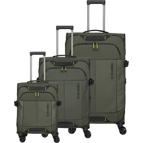 Travelite Briize 4 wielen Kofferset 3-delig met uitbreidingsplooi