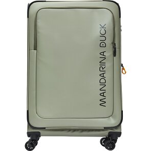 Mandarina Duck Eco Coated 4 wielen Trolley L 78 cm met uitbreidingsplooi