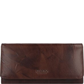 mano Donna Aurona Portemonnee RFID Leer 19 cm