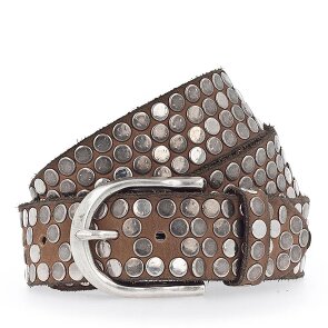 b.belt Studded riem leer