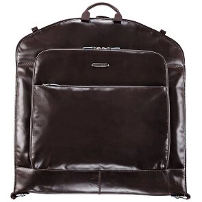 Piquadro Blauwe vierkante kledingzak leer 55 cm