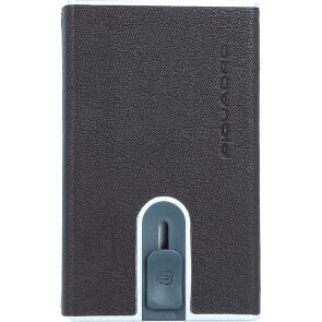 Piquadro Zwart Vierkant Creditcardetui Leer 6 cm