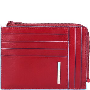 Piquadro Blauw Vierkant Creditcardetui RFID Leer 12 cm