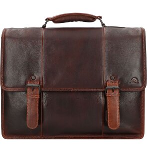 Greenburry Rugged Aktetas Messenger Leer 40.5 cm Laptop compartiment Greenburry Rugged Aktetas Messenger Leer 40.5 cm Laptop compartiment