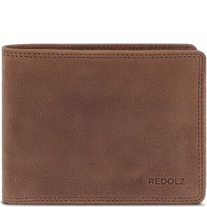 Redolz Leather Essentials QF portemonnee RFID leer 12 cm