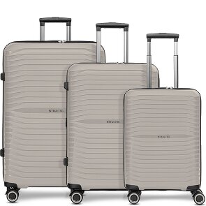 Stratic Shine 4 wielen Kofferset 3-delig met uitbreidingsplooi