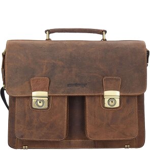 Greenburry Vintage aktetas leer 40 cm