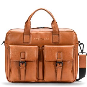 Farmhood Memphis Koffer Leer 39 cm Laptop compartiment