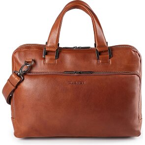 Plevier Vintage Larry Aktentas Leder 40 cm Laptopvak