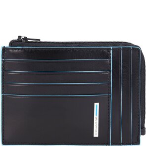Piquadro Blauw Vierkant Creditcardetui RFID Leer 12 cm