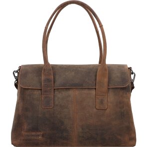 Plevier Retro Lamarr Schoudertas Leer 45 cm Laptop compartiment